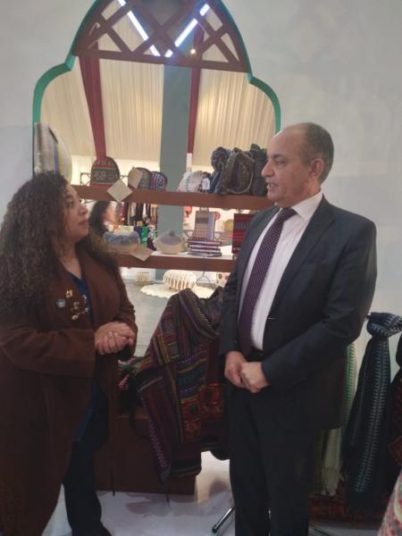 زيارة السفير الأردنى لمعرض " بيت العرب"