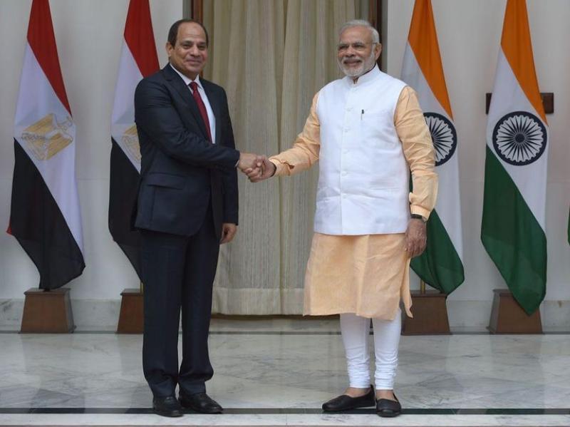 الرئيس السيسي في زيارة للهند
